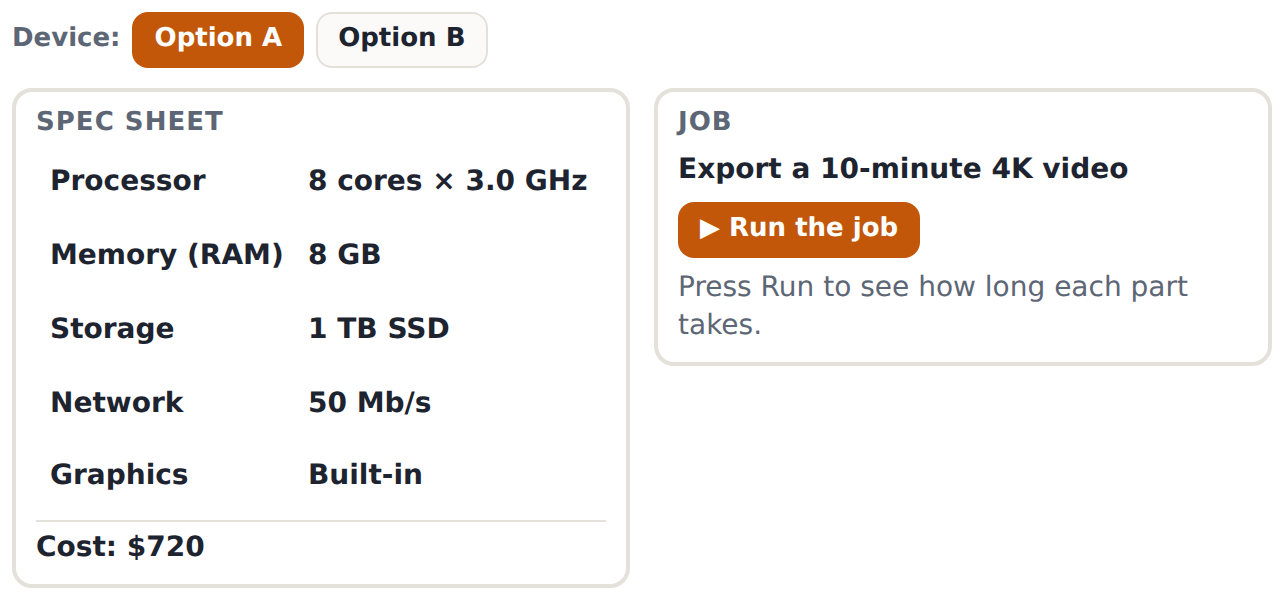 Two options for video editing: compare them on the job, not on the biggest numbers.