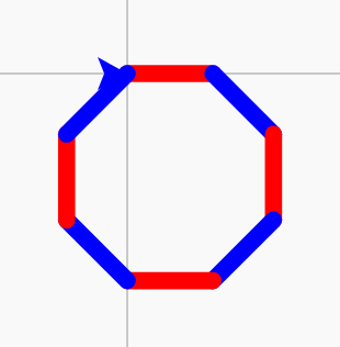What the example draws