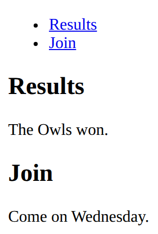 What the example draws