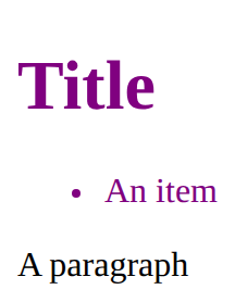 What the example draws