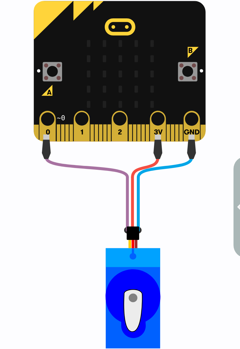 What this program shows in the micro:bit simulator