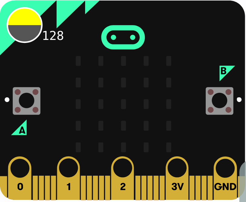 What this program shows in the micro:bit simulator
