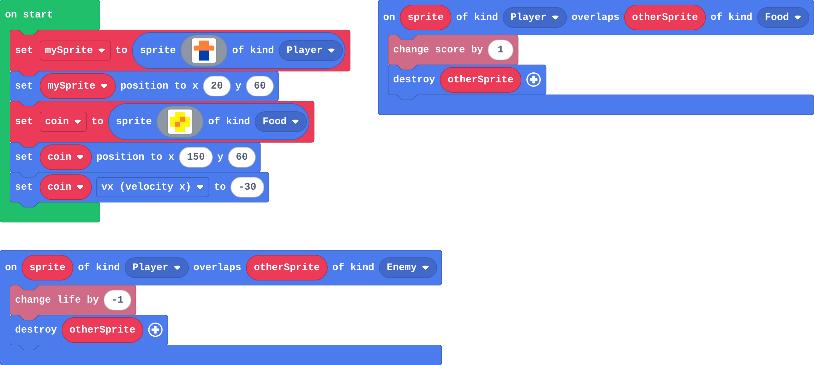 The program as blocks