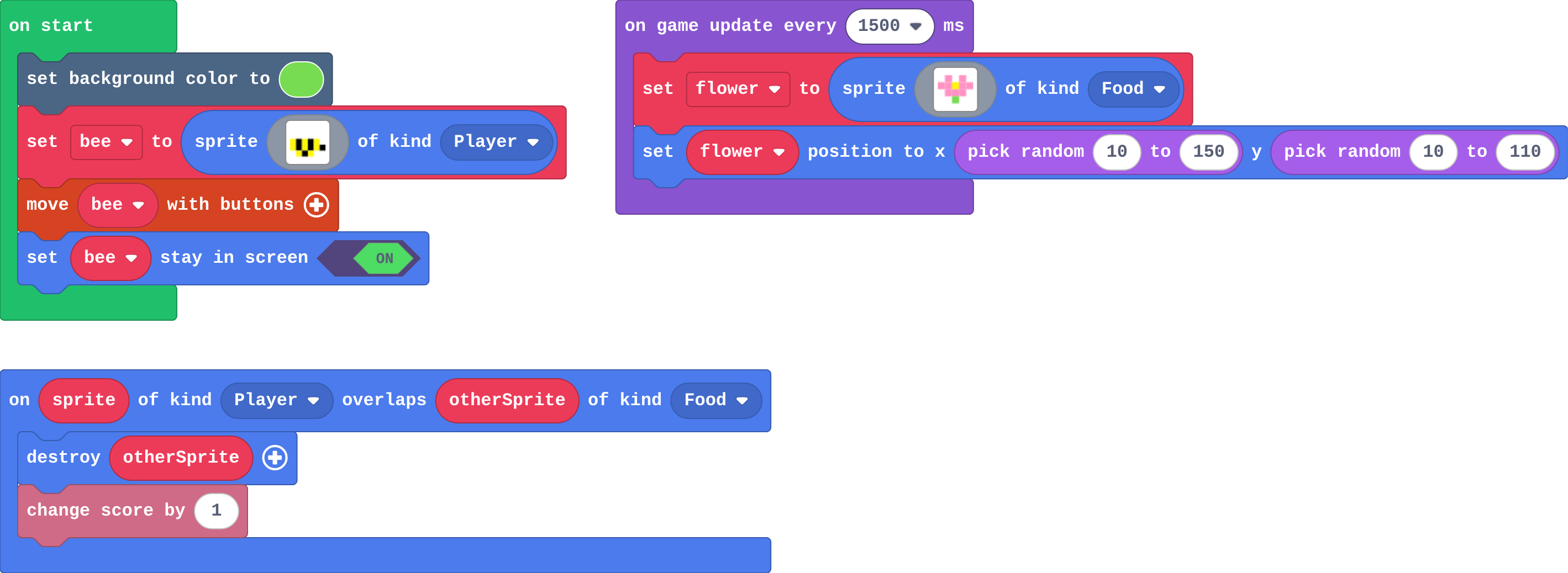 The program as blocks