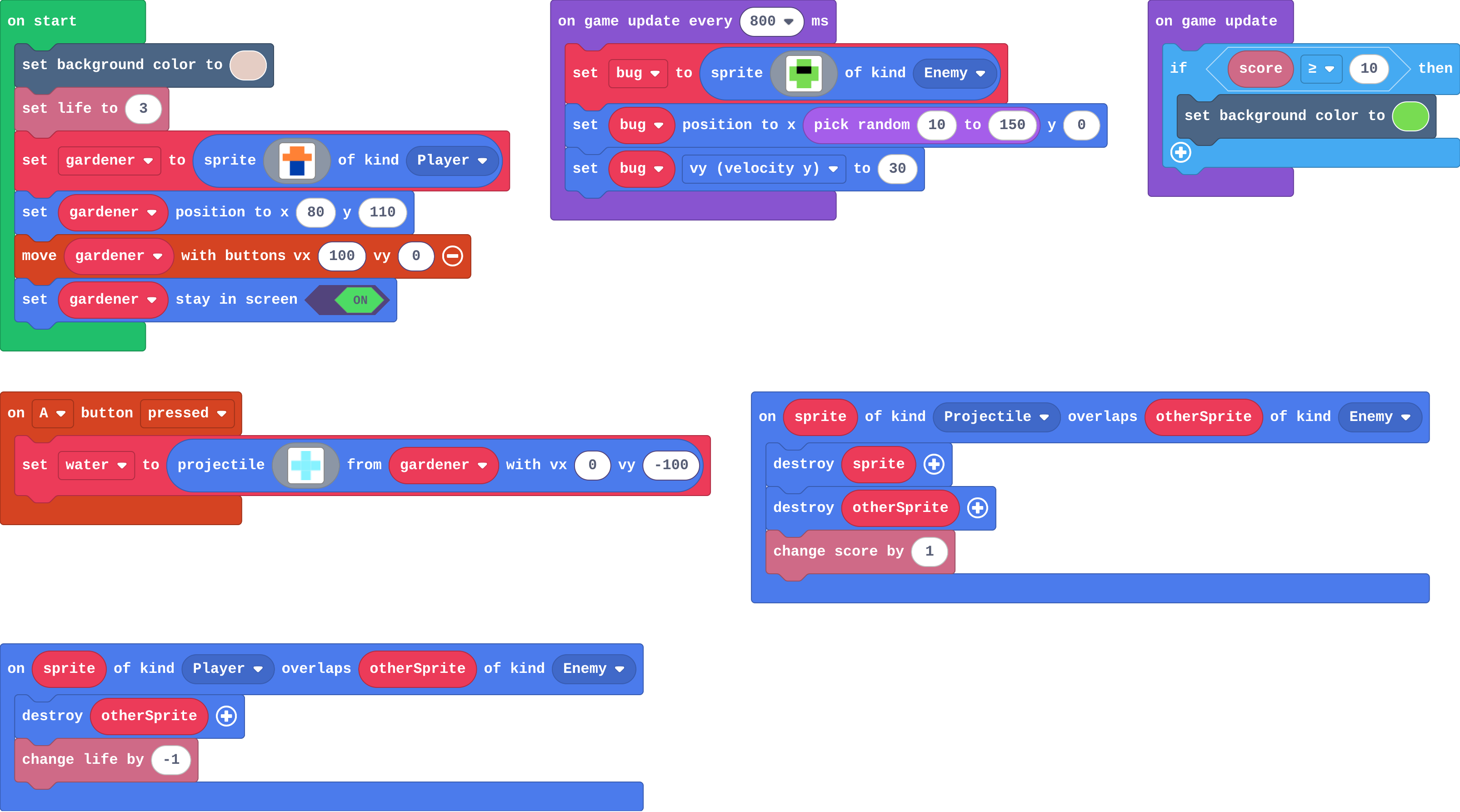 The program as blocks