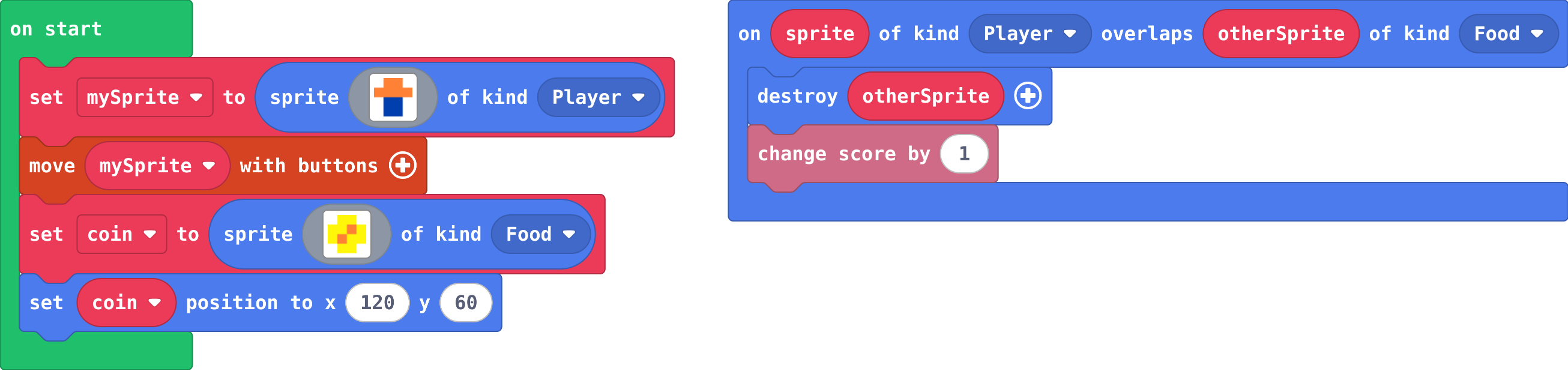 The program as blocks