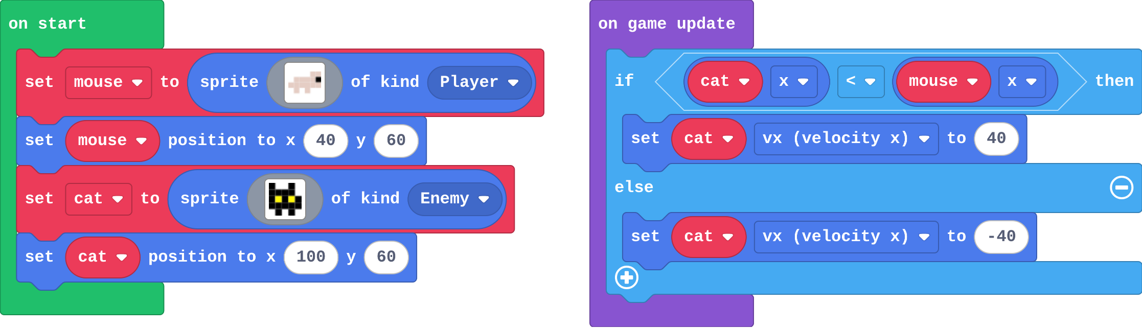 The program as blocks