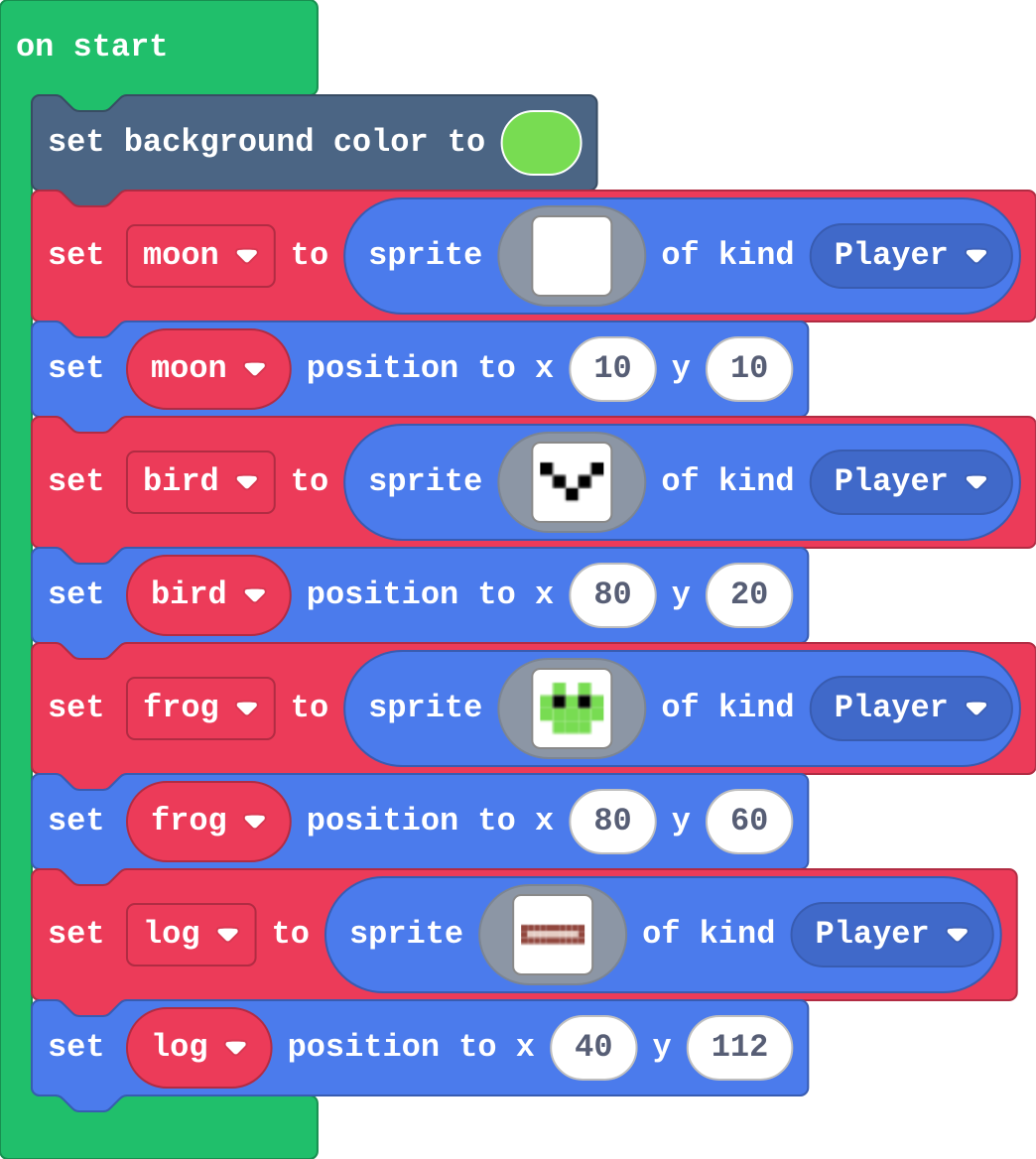 The program as blocks