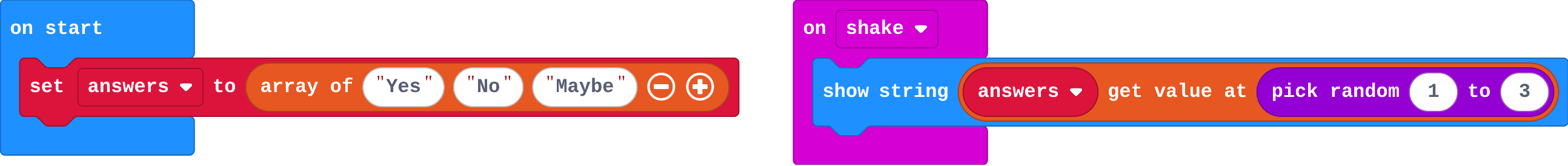The program as blocks
