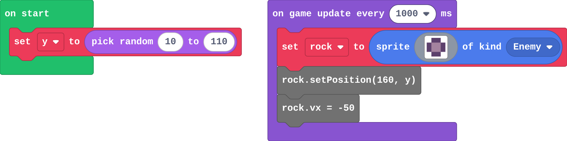 The program as blocks
