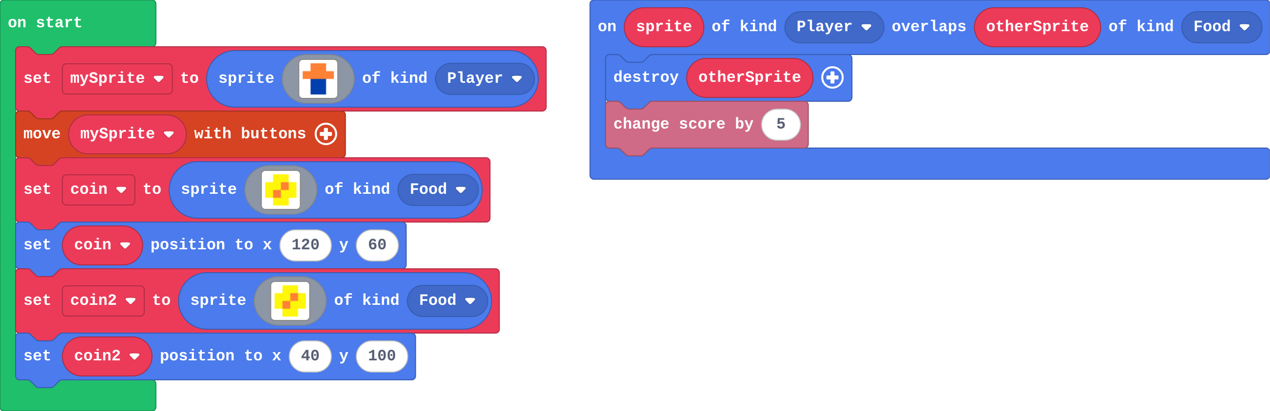 The program as blocks