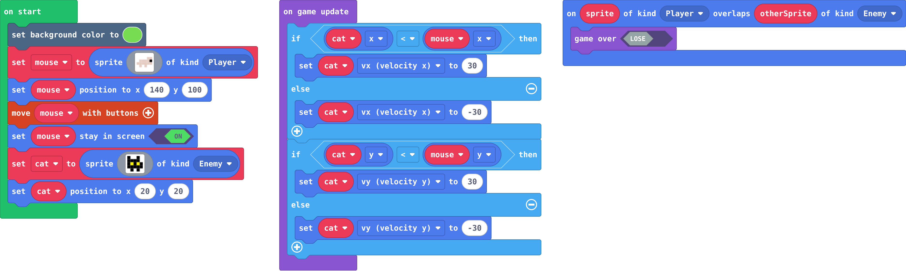 The program as blocks