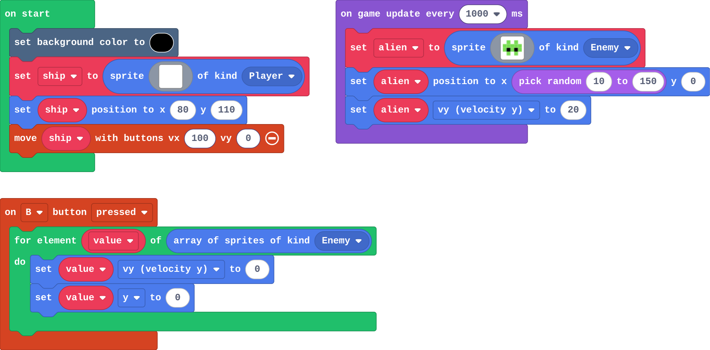 The program as blocks