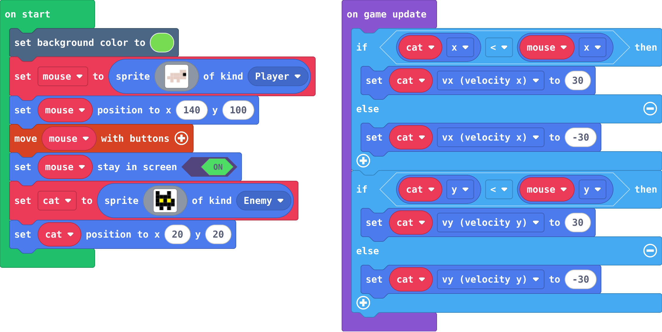 The program as blocks