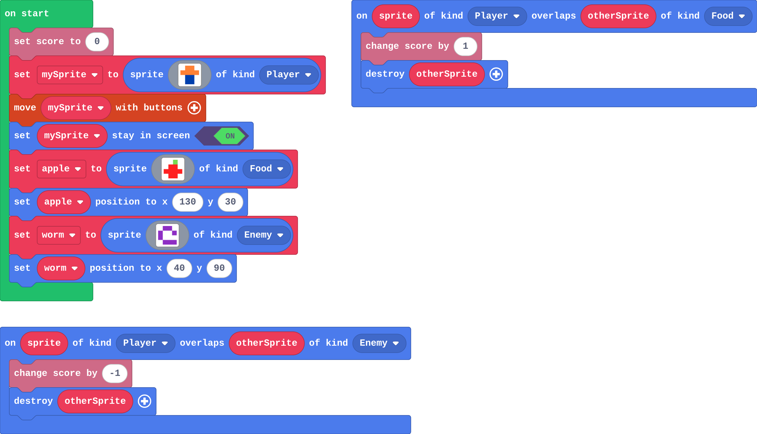 The program as blocks