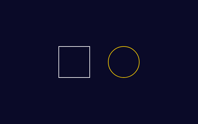 What the example draws