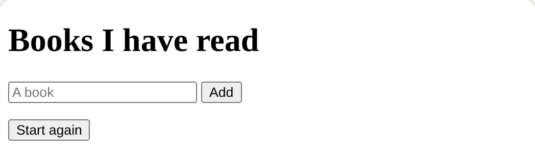 The page this code makes