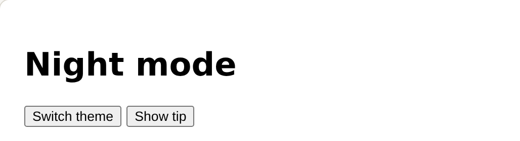 The page this code makes
