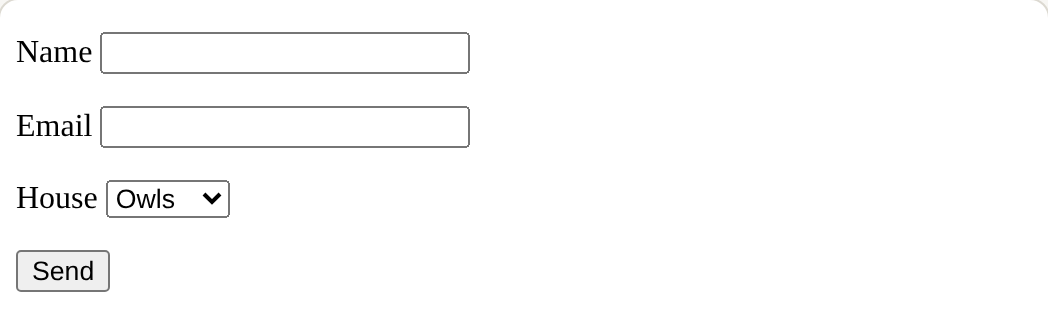The page this code makes