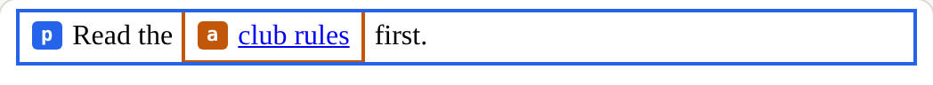 The page this code makes, with Boxes on