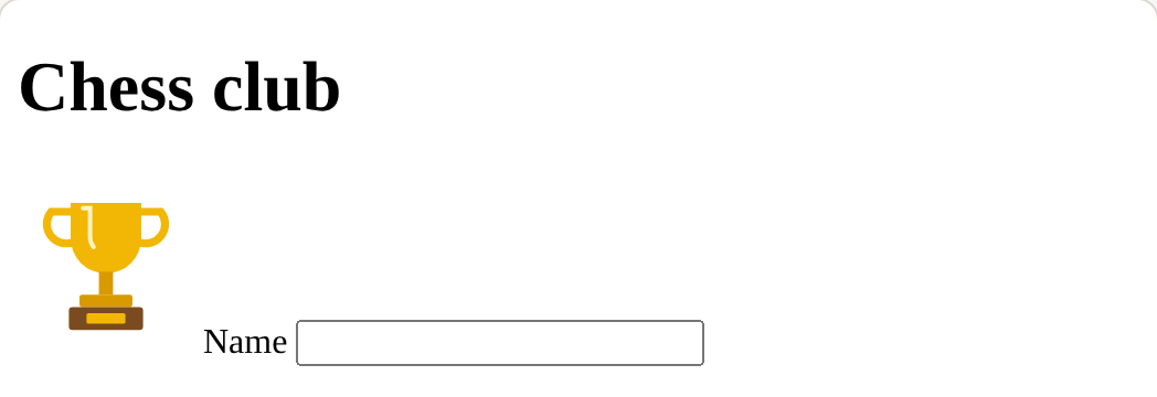 The page this code makes